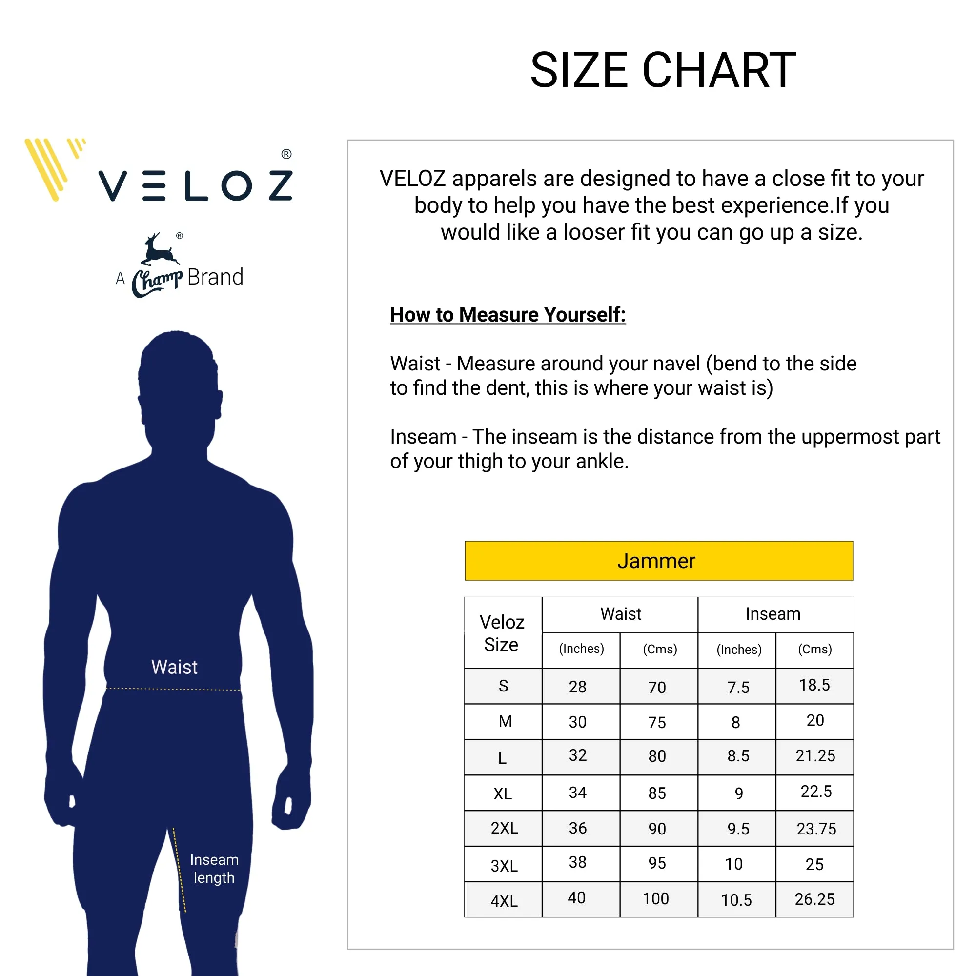 Victory Men's JAMMER  (Sun Protected and Chlorine Tested)