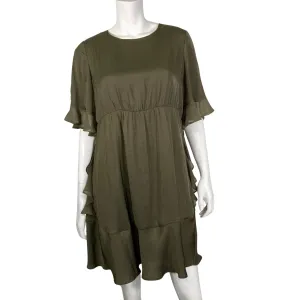 Who What Wear Chic and Elegant Olive Green Dress