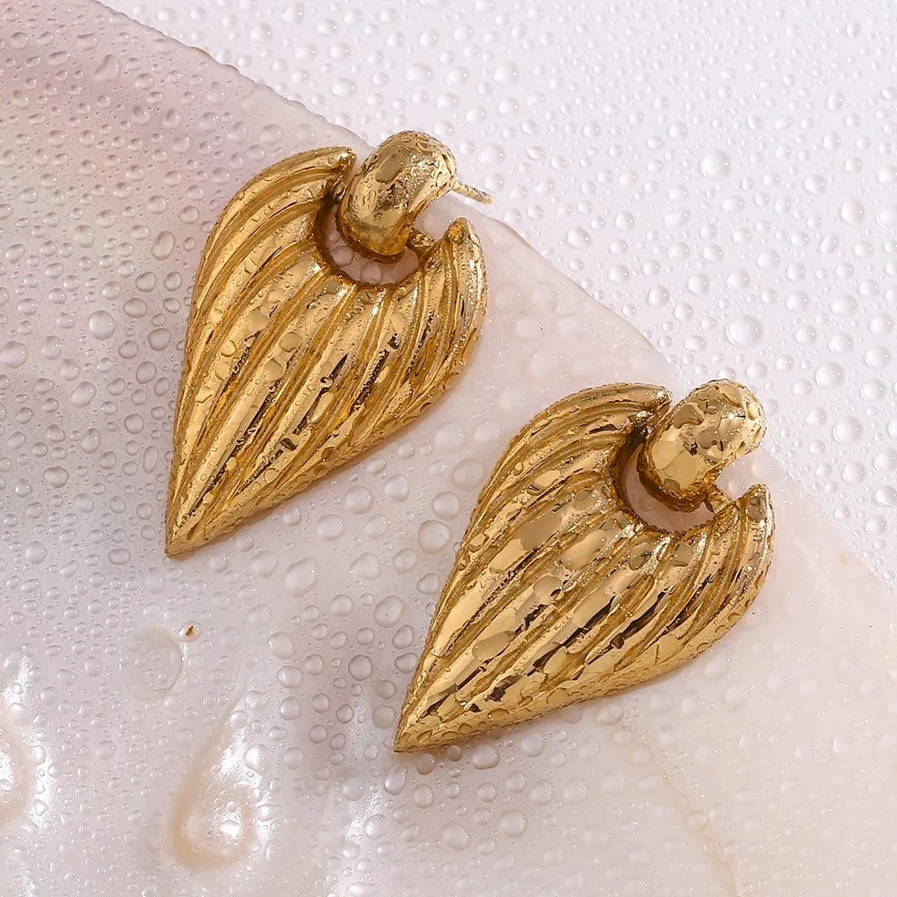 Winged Drop Earrings – Elegant Statement Earrings for Women