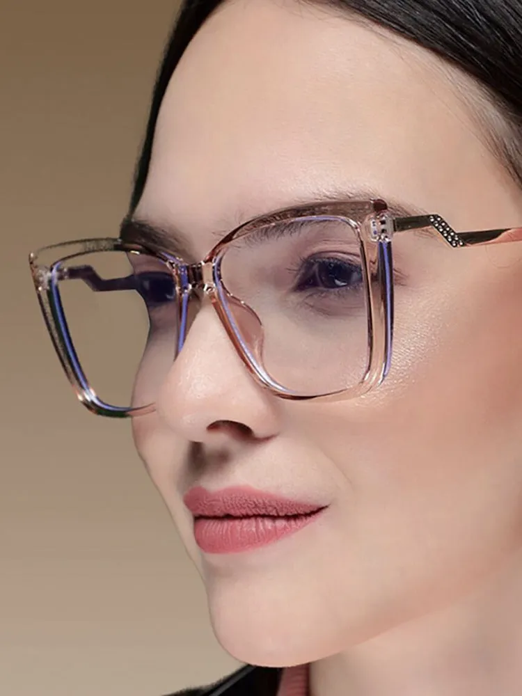 Women'S Cat Eye Sleek Myopic Glasses